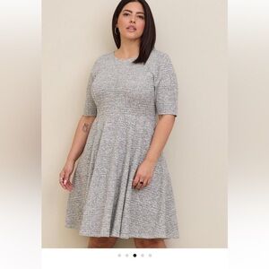 Torrid plus mini Jacquard skater dress 2x